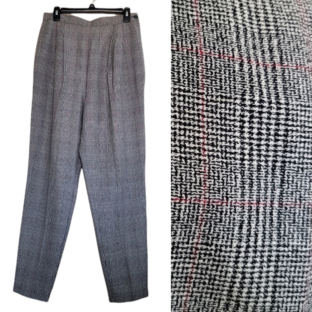 Vintage MJ Carroll Plaid Tweed Pants